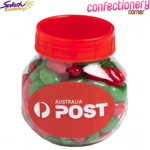 CCX0026A - Plastic Jar Filled With Christmas Jelly Beans 170G