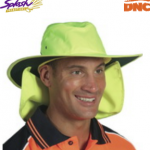 H025 - hivis hat with flap