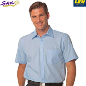 M7221- Men’s Pin Stripe Short Sleeve Shirt