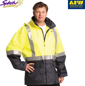 SW18A - HI-VIS SAFETY JACKET WITH MESH LINING & 3M TAPES