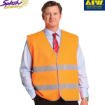 SW44 - High Visibility Safety Vest With Reflective Tapes